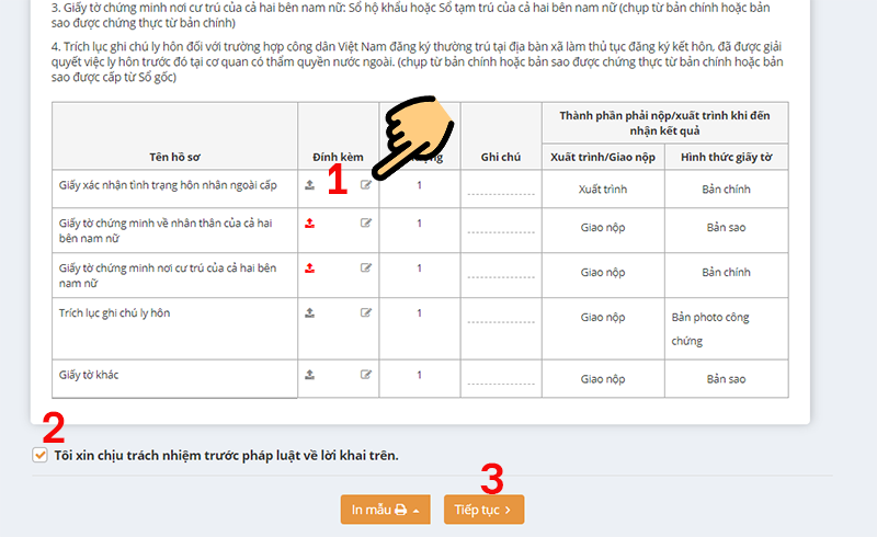 Tải l&ecirc;n file ảnh chụp c&aacute;c giấy tờ y&ecirc;u cầu