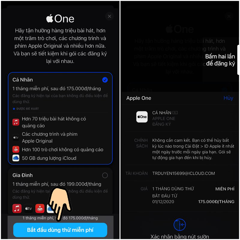 Bắt đầu d&ugrave;ng thử miễn ph&iacute;