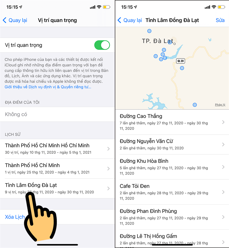 chọn khu vực muốn xem chọn khu vực muốn xem