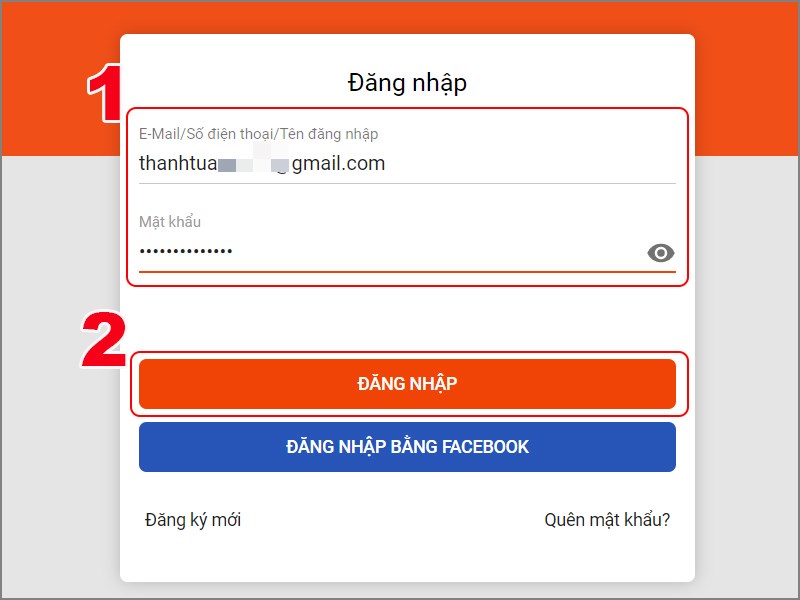Đăng nhập t&agrave;i khoản Funtap của bạn