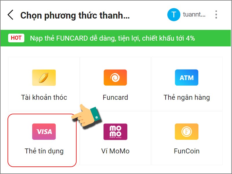Phương thức thanh to&aacute;n Visa