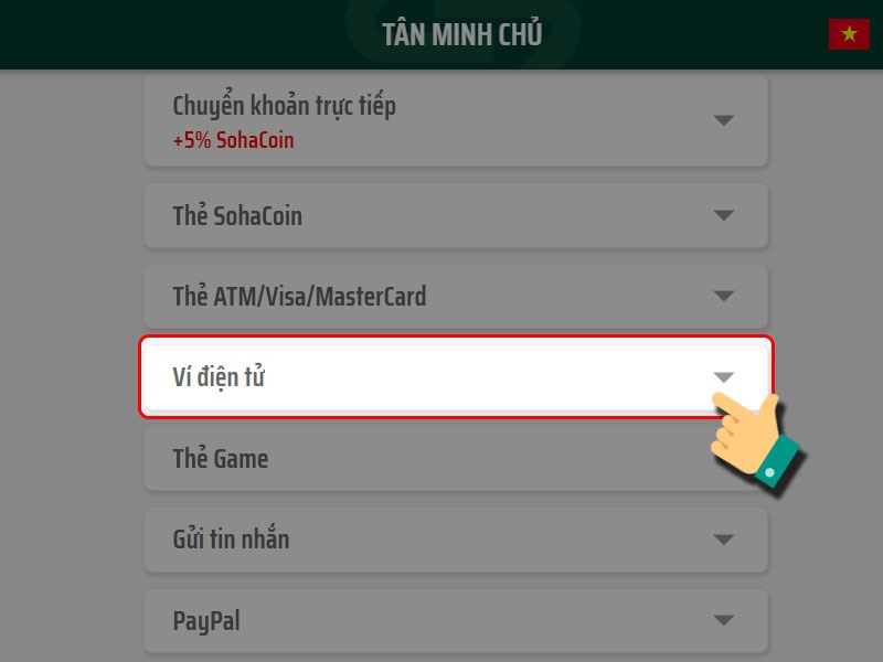 Chọn phương thức thanh toán