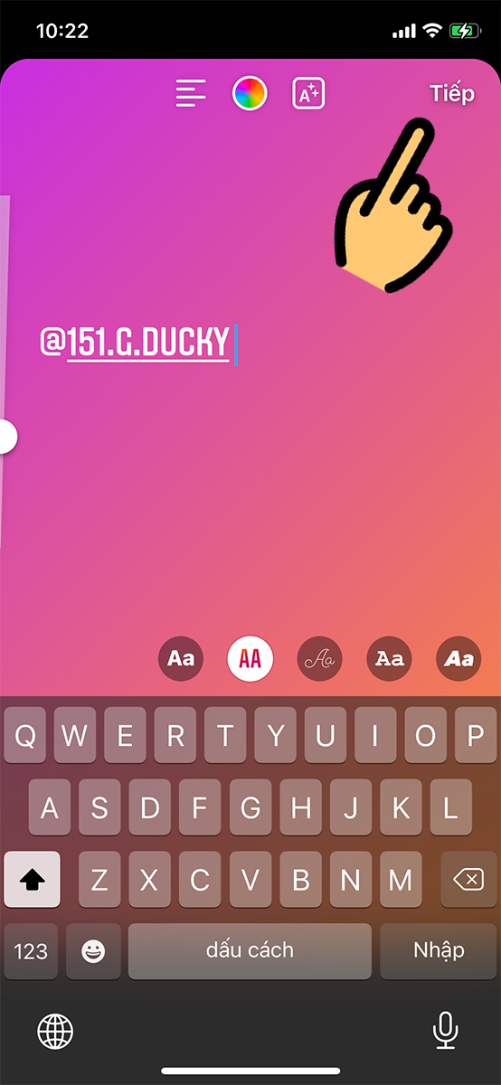 thay đổi m&agrave;u nền kiểu chữ