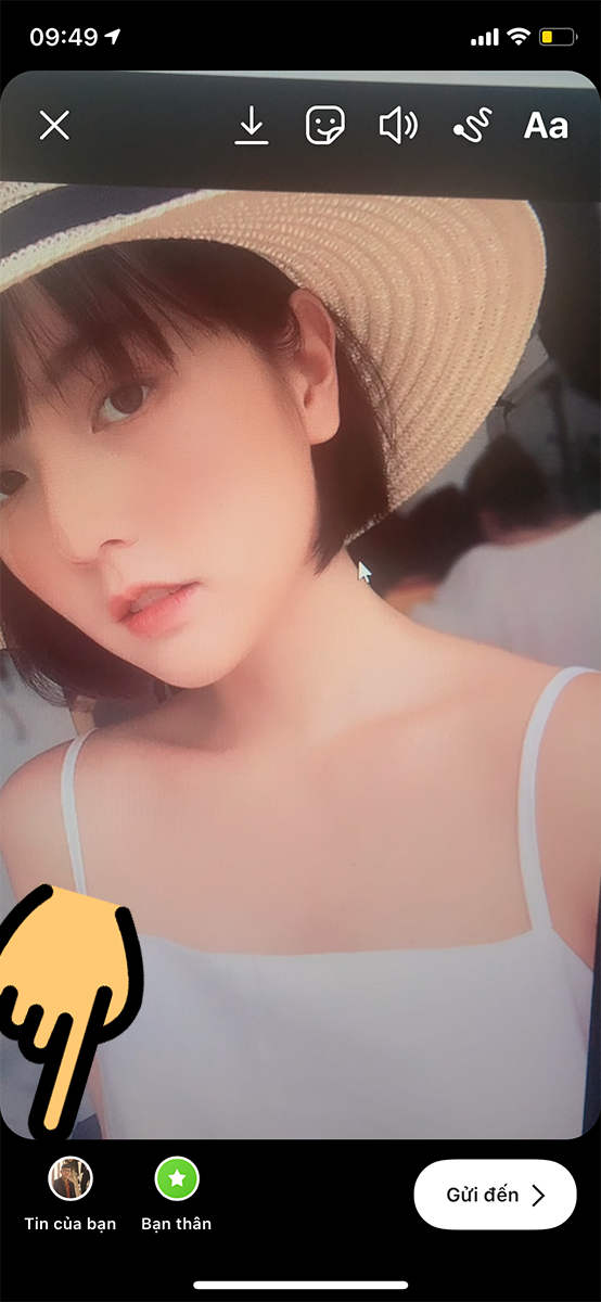 Đăng nhanh lên mục Story Instagram