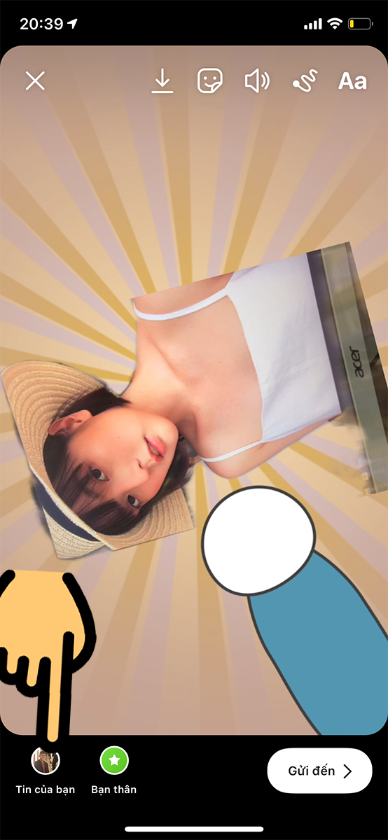 Đăng nhanh lên mục Story Instagram