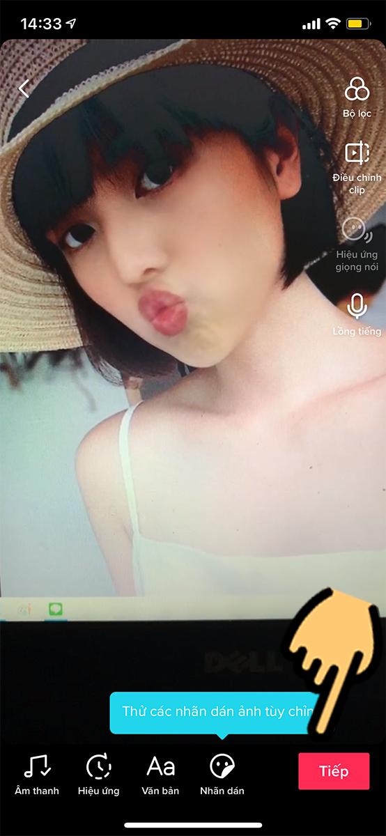 Nhấn n&uacute;t Tiếp