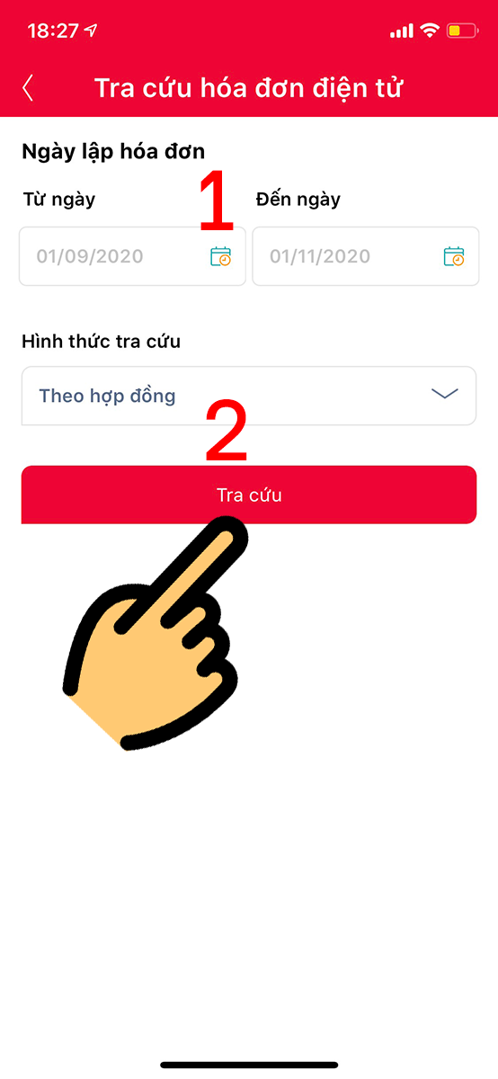 Chọn khoảng thời gian