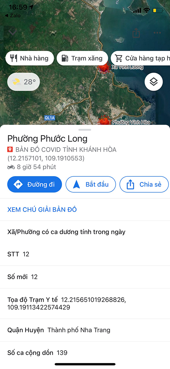 Số ca nhiễm mới, tổng số ca nhiễm của phường/xã Số ca nhiễm mới, tổng số ca nhiễm của phường/xã