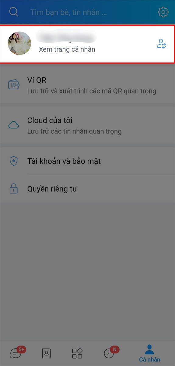 cách vào trang cá nhân Zalo trên điện thoại cách vào trang cá nhân Zalo trên điện thoại