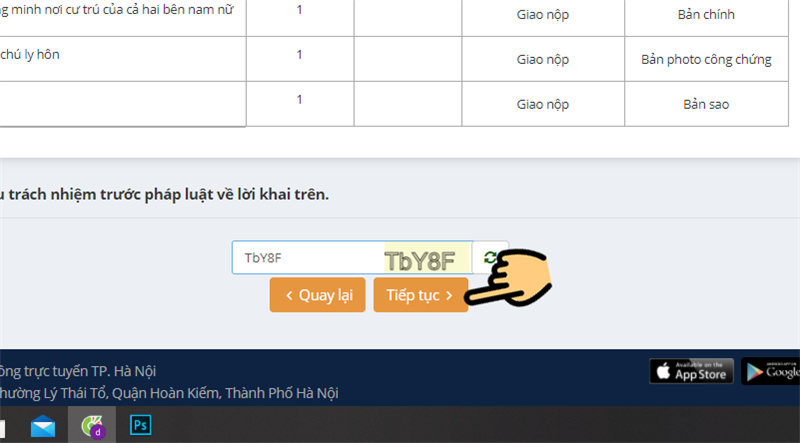 Nhập m&atilde; x&aacute;c thực