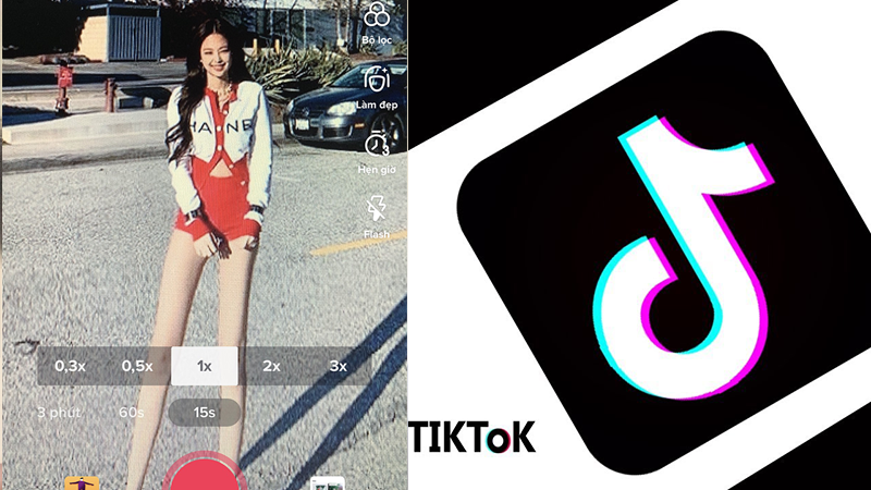 C&aacute;ch quay video hiệu ứng k&eacute;o d&agrave;i ch&acirc;n tr&ecirc;n TikTok