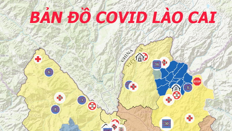 Bản đồ vùng dịch Lào Cai