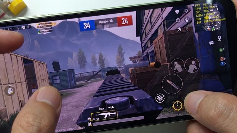 Test game PUBG Mobile trên Galaxy A24