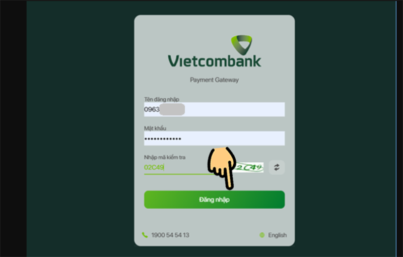  Đăng nhập t&agrave;i khoản Ng&acirc;n h&agrave;ng 