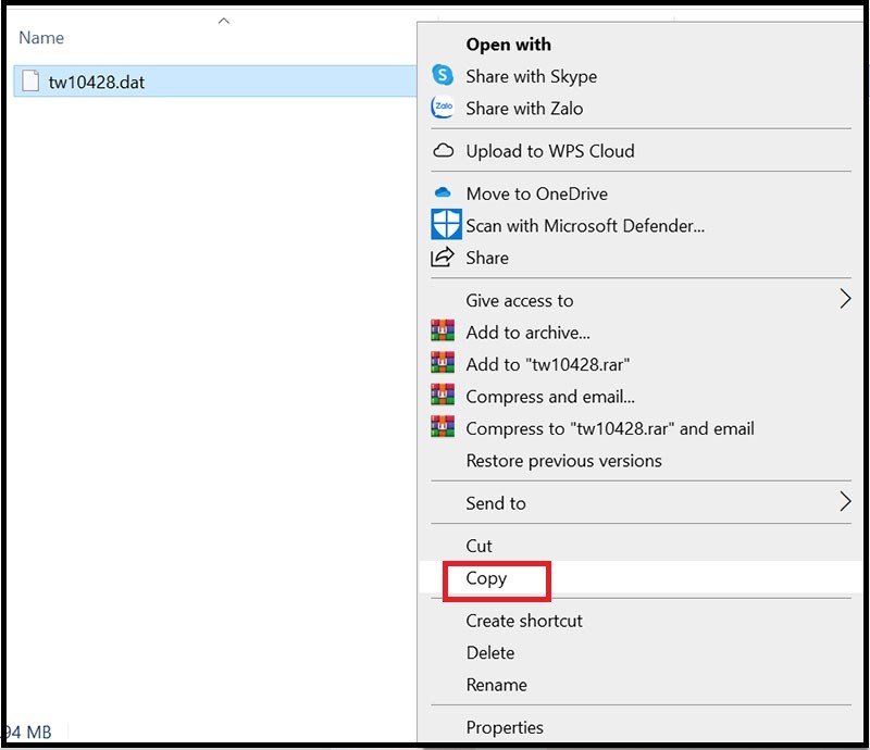 Copy v&agrave; d&aacute;n thay thế cho file Tiếng Anh