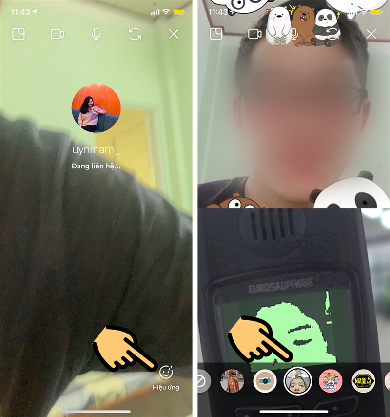 Chọn filter y&ecirc;u th&iacute;ch