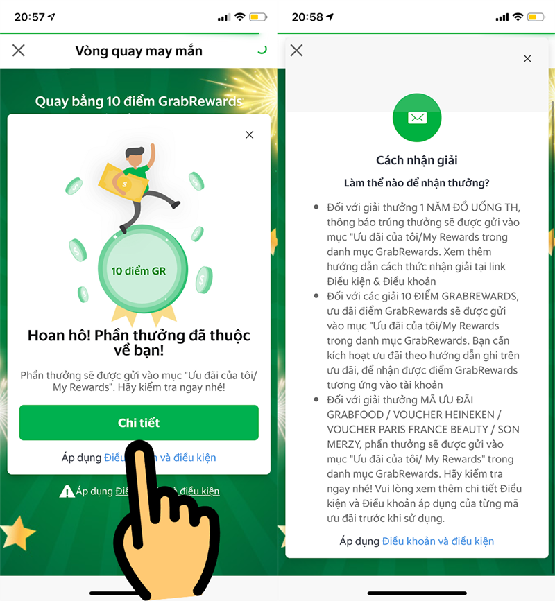 Nhận kết quả quay số v&agrave; c&aacute;ch thức nhận giải