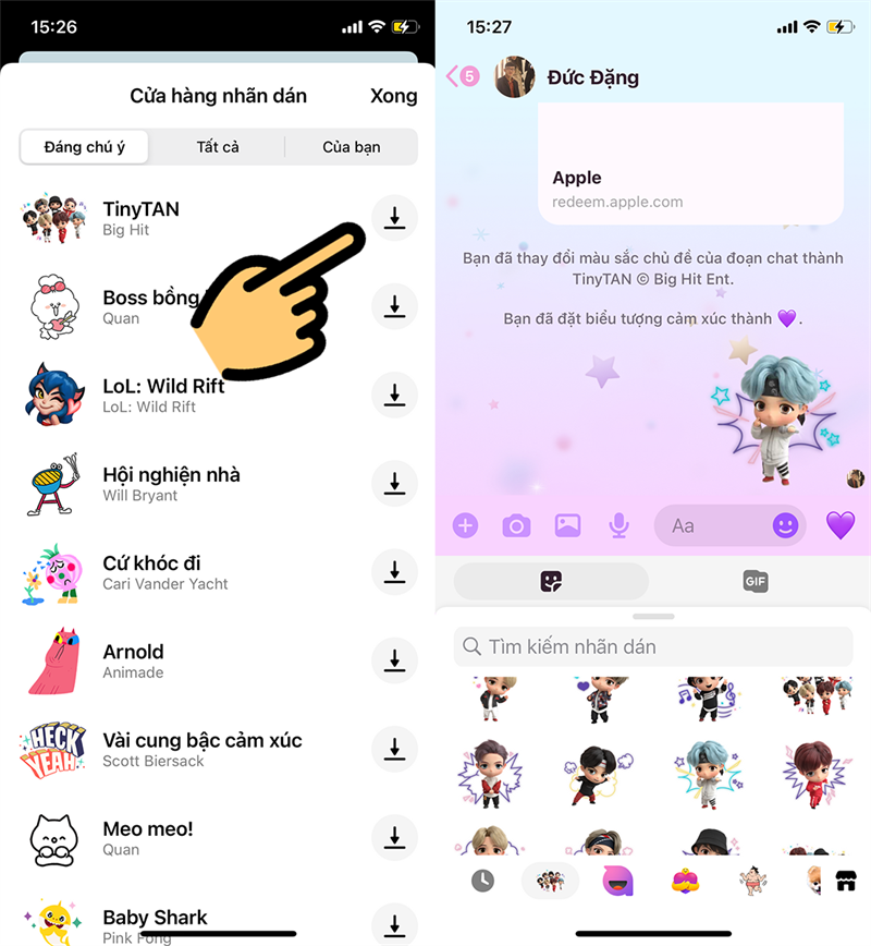 Nhấn vào nút Tải xuống Nhấn vào nút Tải xuống