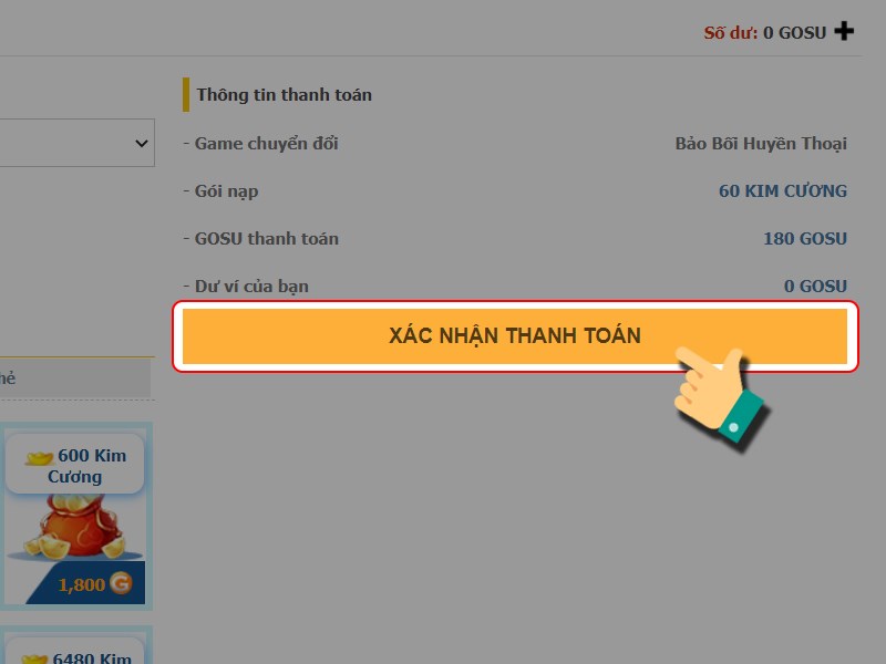 X&aacute;c nhận thanh to&aacute;n