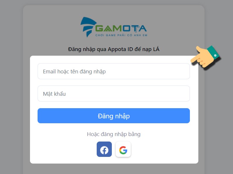 Đăng nhập tài khoản