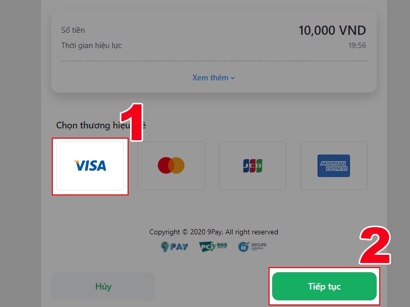 Chọn loại thẻ tín dụng