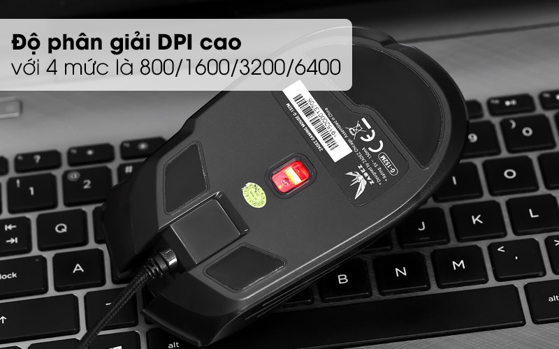 DPI cao, c&oacute; thể t&ugrave;y chỉnh 4 mức