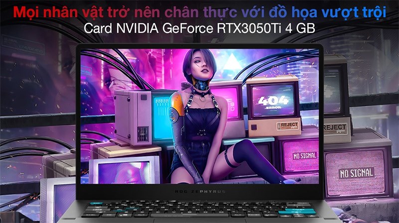 Đồ họa RTX3050Ti ch&acirc;n thực