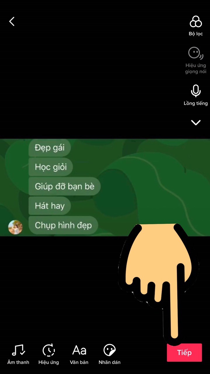 Nhấn n&uacute;t Tiếp