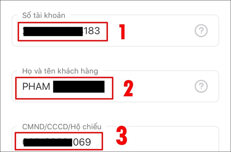 Điền th&ocirc;ng tin t&agrave;i khoản ng&acirc;n h&agrave;ng BIDV của bạn