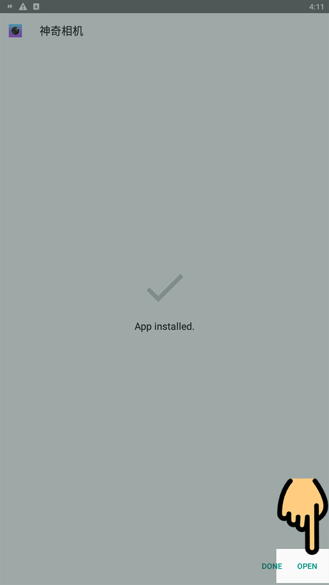 nhấn Open để mở ứng dụng nhấn Open để mở ứng dụng