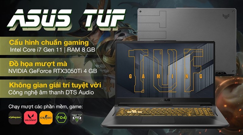 Asus TUF Gaming FX706HE i7 11800H.