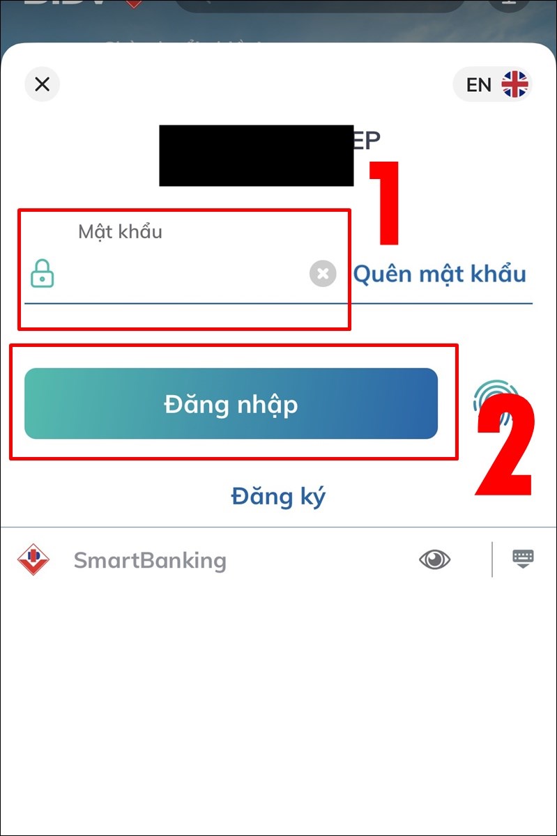 Đăng nhập BIDV Online