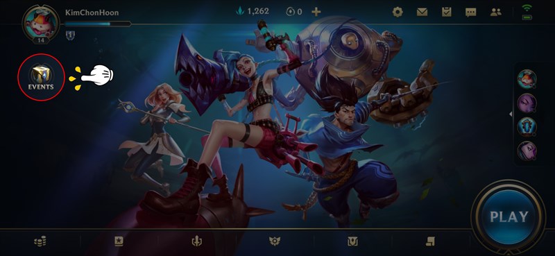 Nhấn chọn mục Event trong Liên Minh Tốc Chiến Nhấn chọn mục Event trong Liên Minh Tốc Chiến