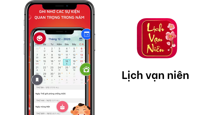 Ứng dụng Lịch vạn niên