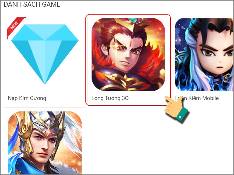 Chọn game Long Tướng 3Q