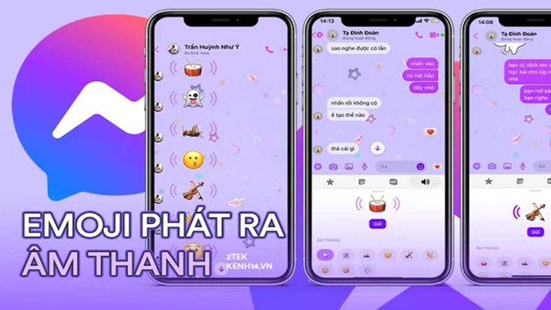 Cách gửi âm thanh cảm xúc icon emoji trên Messenger đang hot