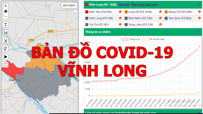 C&aacute;ch xem bản đồ Covid-19 Vĩnh Long v&ugrave;ng xanh v&ugrave;ng đỏ mới nhất