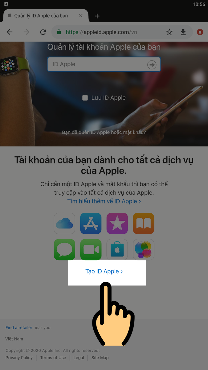 Tạo Apple ID