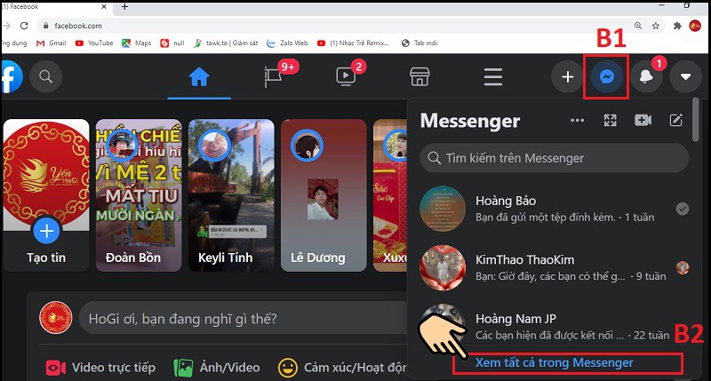 Xem tất cả trong Messenger