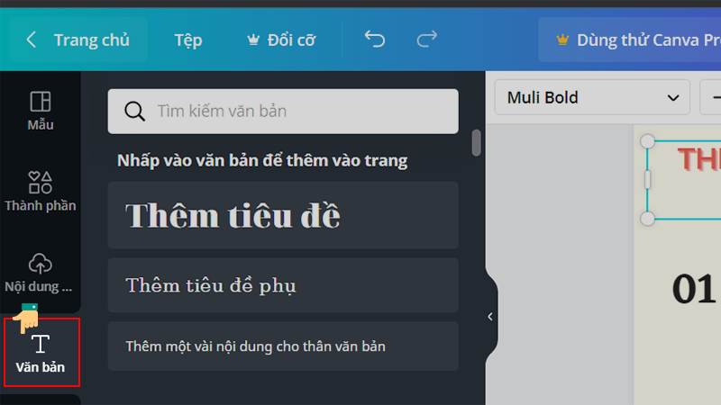 Tùy chọn định dạng font chữ phù hợp