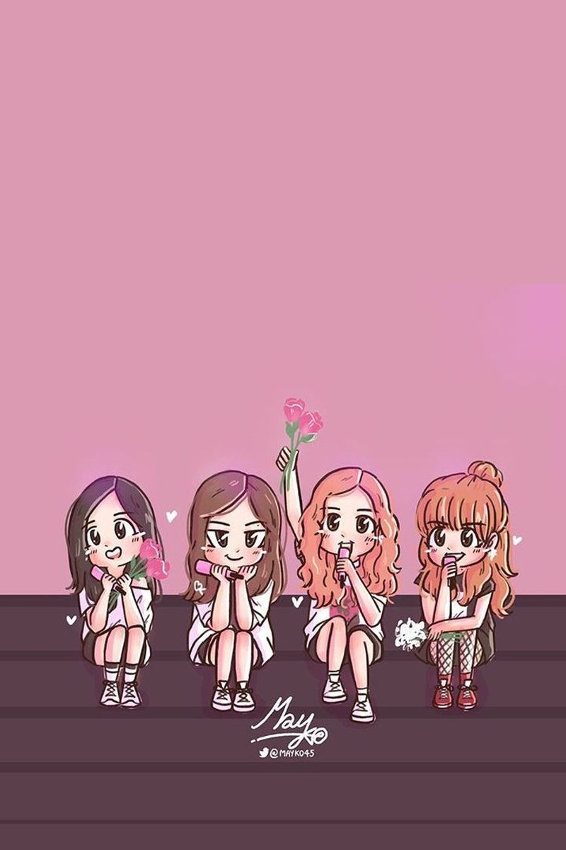 Chibi cả nhóm Blackpink - 4