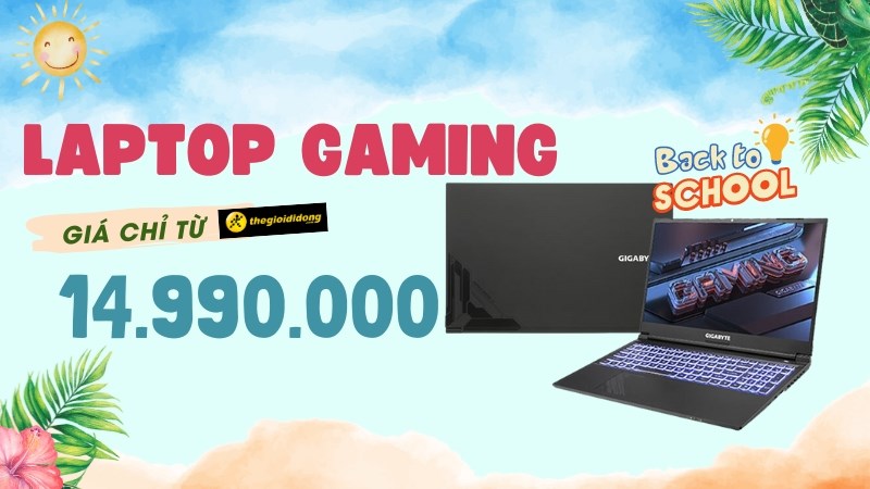 Giá rẻ quá - Laptop Gaming giá chỉ từ 14.99 triệu, giảm thêm đến 500k cho HSSV, GVGV