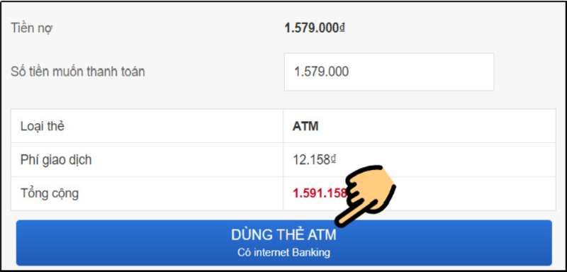 Dùng thẻ ATM Dùng thẻ ATM