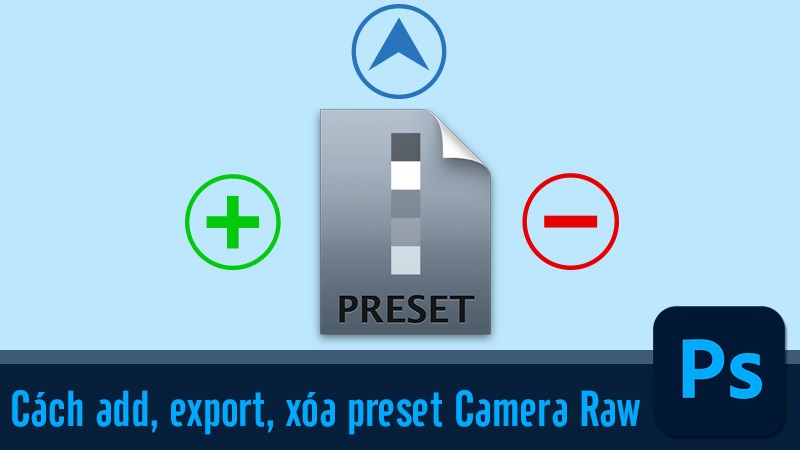 Cách add, export và xóa preset vào Camera Raw đơn giản