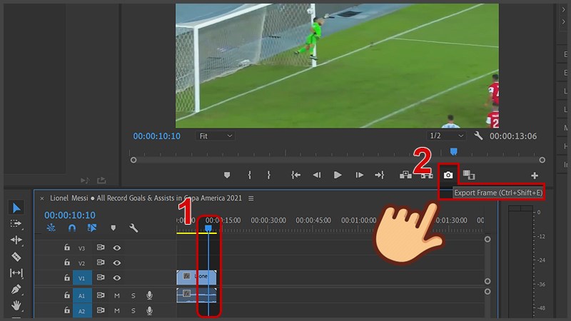 K&eacute;o chuột v&agrave;o đ&uacute;ng vị tr&iacute; cần đ&oacute;ng băng v&agrave; nhấn v&agrave;o biểu tượng m&aacute;y ảnh