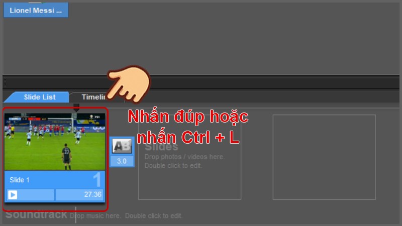 Nhấn đúp vào video hoặc nhấn tổ hợp phím Ctrl + L