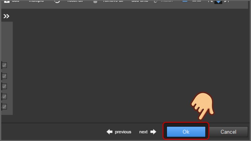 Sau khi chỉnh xong nhấn OK để lưu lại
