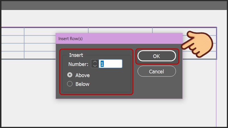 Sau khi chọn sau nhấn OK để lưu