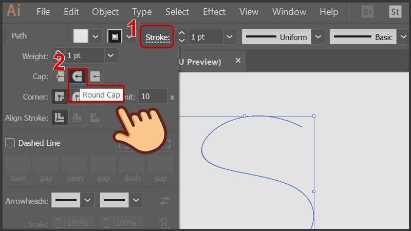 Cách vẽ đường nét đứt trong Adobe Illustrator (AI) dễ thực hiện