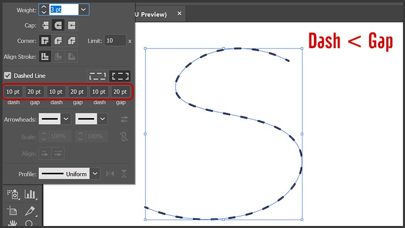 Cách vẽ đường nét đứt trong Adobe Illustrator (AI) dễ thực hiện